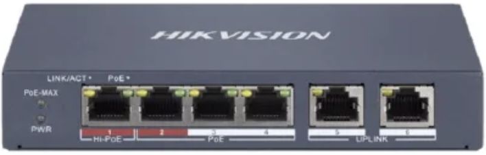 L2, Unmanaged, 4 10/100M RJ45 PoE ports