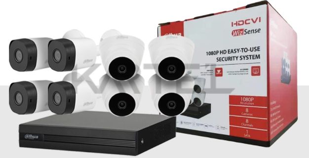 8Channels 1080P HDCVI Cooper KIT