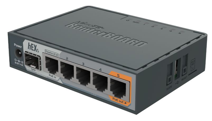 hEX S 5 Port Gigabit Management Router with SFP
