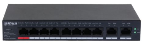 10-Port Cloud Managed Desktop Gigabit Switch with 8-Port PoE